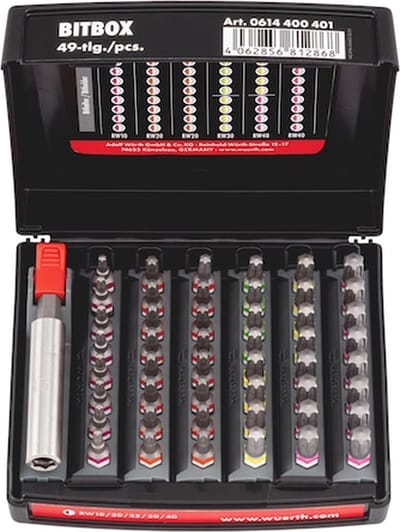Wurth - Bitbox, maat 4 49-delig - Bitbox, maat 4 49-delig -
