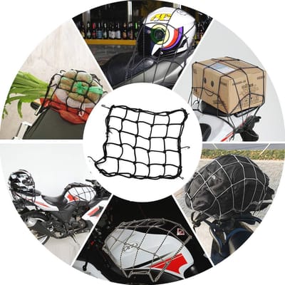 Luggage Cargo Bungee Bag met 6 Haakjes voor Helm en Bagage - 40x40cm