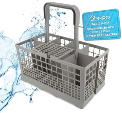 Universele vaatwasser bestekmand 24,5 x 14 cm reservemand voor diverse merken