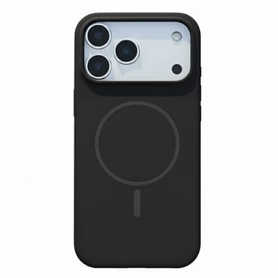 Hoesje Geschikt voor iPhone 17 Pro - Zwart - Geschikt voor MagSafe - Magnetische Zachte Liquid Siliconen Back Cover Case