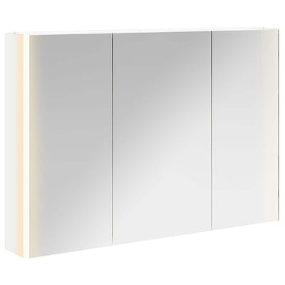 vidaXL - Badkamerspiegelkast - Wit - 103,5 - x - 15,5 - x - 70 - cm - Bewerkt - hout
