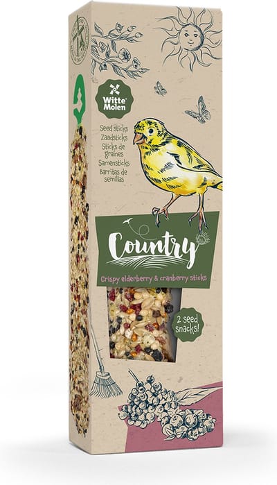 Country zaadsticks kanarie vlierbes & veenbes 60g