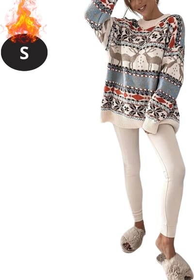Bovista Kersttrui - Dames - Foute Kersttrui - Christmas Sweater - Kerst Sweater - Christmas Jumper - Pyjama - S