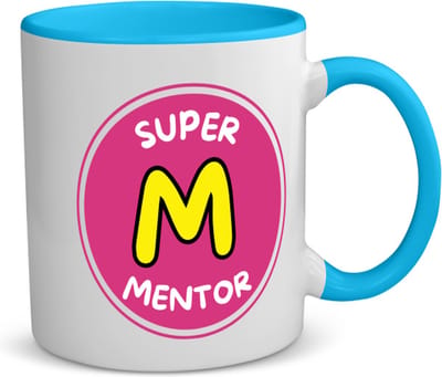 Akyol - super mentor koffiemok - theemok - blauw - Mentor - een mentor - school - verjaardagscadeau - afscheidscadeau - kado - gift - geschenk - 350 ML inhoud