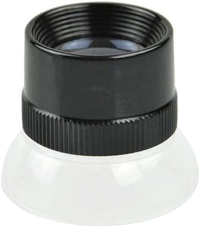 Desktop Vergrootglas - Oog Vergrootglas - Gedetailleerd Lezen - 15X Vergroting - 18 mm Lens - Zwart