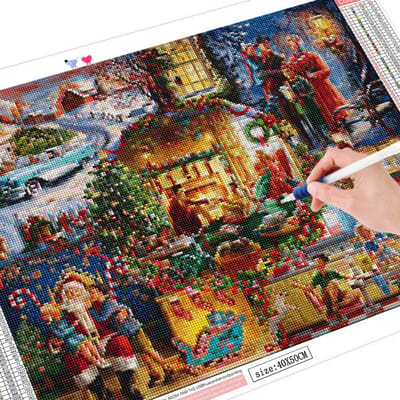 Volledige vierkante ronde Diamond schilderij Kerstmis Diamond borduurwerk verkoop Cartoon mozaïek Decor voor thuis Craft Kit Full Square 20X30CM