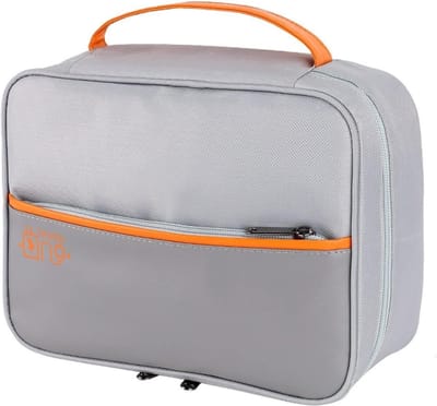 Draagbare Kabel Organizer voor Reizen, Waterdichte Elektronica Organizer, Oplader en USB Kabel Tas (Lichtgrijs)