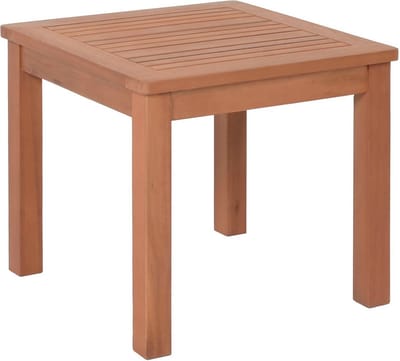 Houten Bijzettafel 44 x 44 cm - Massief FSC Eucalyptushout voor Tuin en Balkon