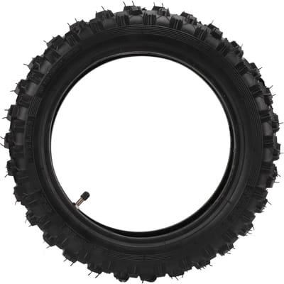 2.50-10 Inch Off Road Band en Binnenband Vervanging voor CRF50 Dirt Bike met Recht Ventiel black