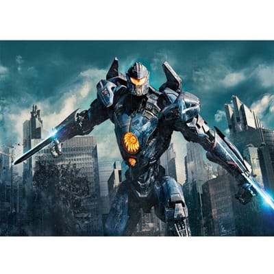 Aangepaste foto 5d DIY Diamond schilderij Pacific Rim - Mech Warrior volledige kruissteek diamant borduurwerk 20X30CM gray
