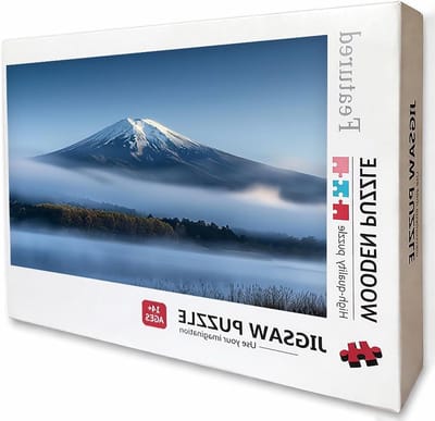 Berg Fuji Puzzel 1-2916, 3000 stukjes voor volwassenen, doe-het-zelf houten puzzel 122 x 81 cm, houten puzzel voor het hele gezin, grote slimme raadsels, decoratieve puzzels en geschenken