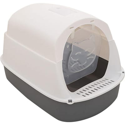 Gesloten Kattenbak Duurzame Structuur Geurbestendig Krasbestendig Kitten Toiletbak Kattenpotje gray