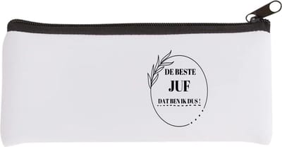 Akyol - beste juf dat ben ik dus Etui - Juf - leraressen - collega's - verjaardag - afscheidscadeau - geschenk - kado - 20 bij 9 cm