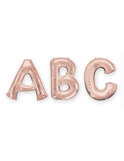 AMSCAN - Rosé gouden aluminium letter ballon - Decoratie > Ballonnen