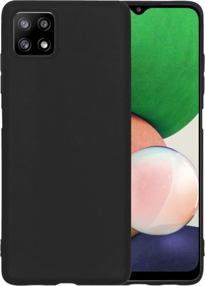 Hoesje - Geschikt voor Samsung Galaxy M22 - Sterk & Shockproof - Hoes Cover - Siliconen Case - Telefoonhoesjes - Zwart