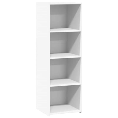 vidaXL - Hoge - kast - 40x41x124 - cm - bewerkt - hout - wit