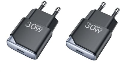2 stuks OneOne 30W snellader met USB C poort. PD PPS Quick Charge lader. Platte GAN oplader adapter past op Apple iPhone 15, iPhone 15 Plus, 15 Pro, 15 Pro Max, iPhone 16, 16 Plus, 16 Pro, iPhone 17, 17 Air, 17 Pro, 17 Ultra
