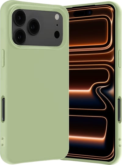 Hoes - Geschikt voor Apple iPhone 17 Pro Max / 18 Pro Max - Sterk & Shockproof - Hoesje Cover - Siliconen Case - Groen
