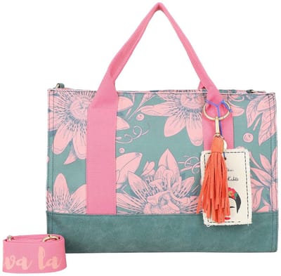 Fritzi aus Preußen schoudertas Fritzi x Frida Kahlo Tote Bag Limited Limited Bloom Green groen