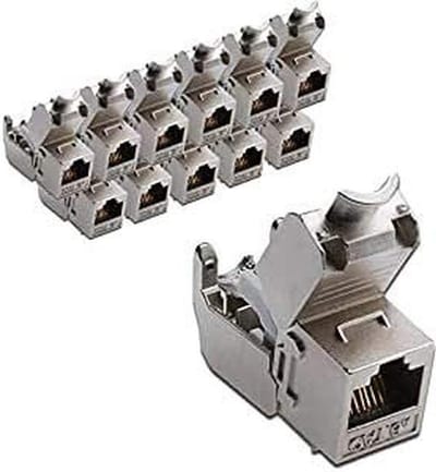 Keystone Module - Netwerk Connector - Patchpaneel Installatie - Gereedschapsvrije Montage - Keystone Standaard - Zilver