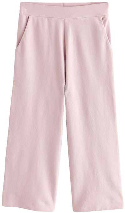 Next - Meisjes - Broek van tricotstof met wijde pijpen - Roze