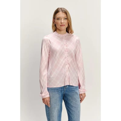 Vrouwelijke blouse met ruitpatroon Greenpoint
