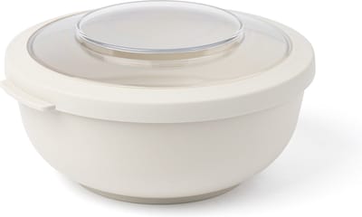 Amuse Tylla Oat Lunchbox - 1000ml - Perfect afsluitbaar Vershoudbakje - Lunchbowl met deksel - Saladebox voor onderweg - BPA-vrij – Beige
