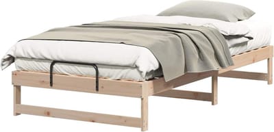 Bedframe Hout - Houten bedombouw - Slaapkamer Inrichten - Massief Grenenhout - 100 x 200 cm - Naturel