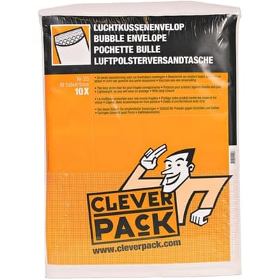 Envelop CleverPack luchtkussen nr20 - 370x480mm wit - 10 stuks