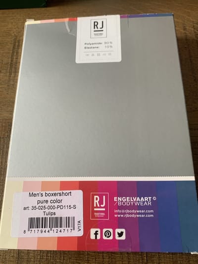 RJ Bodywear heren boxershort Tulips microfiber maat S