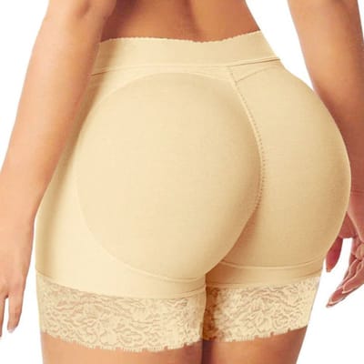 Butt lifter - slipje met vulling - Shapewear voor billen - Corrigerend Ondergoed Dames - Tummy control - Buttlifter- volle billen -Beige/ Maat S - Topkwaliteit