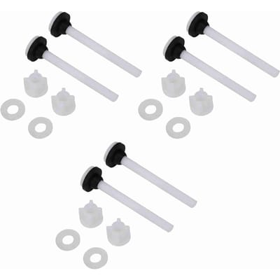 3 Paires Ensemble de Vis pour Réservoir d'Eau de Toilette en Deux Pièces Fixations Raccord Accessoire Outils de Réparation white