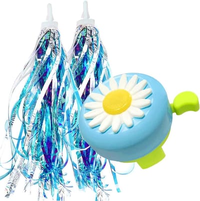 Fietsbel voor Kinderen met Fiets Pinwheels en Fiets Streamers Set