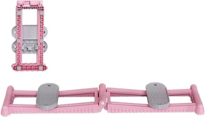 Beentrainer Skisimulator - Fitnessmachine Thuistrainer - Lichaamsvormen Spierconditionering - Opvouwbaar Ruimtebesparend - 113.5 cm Lengte - Roze