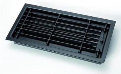 Zwart Ventilatie Rooster 45x23 cm voor Plafond of Kachel