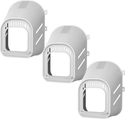 Basic Nest grijs 3 STUK - legnest voor kippen voor tot wel 5 kippen voor wandmontage - kippennest - pluimve nest - kippenhok