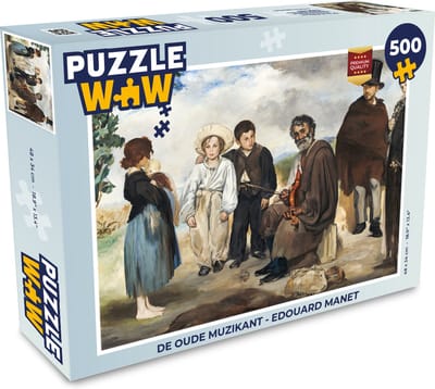 Puzzel De oude muzikant - Edouard Manet - Legpuzzel - Puzzel 500 stukjes