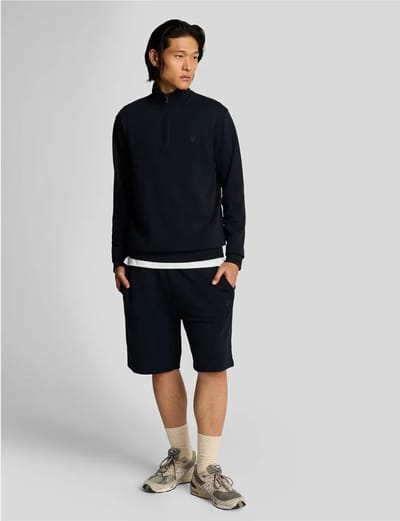 Lyle & Scott - Broek Donkerblauw Lyle&scott Superfine Shorts Donkerblauw Ml2254ton