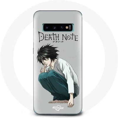 Coque - Samsung - Galaxy S10 Plus - Souple - Gris - Death Note Anime