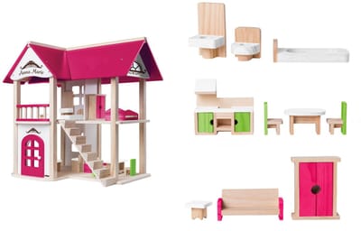 Woody poppenhuis Anna-Marie 17-delig 91874