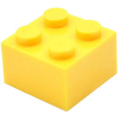 20 pièces Briques Épaisses Pointillées 2x2 Multiples Teintes Blocs de Construction 3003 MOC Axé sur l'Apprentissage Créatif DIY Kit en Gros Jouet à Faire Soi-Même pour Enfants jaune