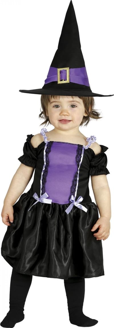Fiestas Guirca - Paarse baby heks (12-18 maanden) - Carnavalskleding - Carnaval - carnavalskleding 2027 - Carnaval kostuum