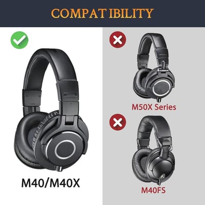 Oorkussens en Hoofdband Hoes voor Audio Hoofdtelefoons, Vervangingsset voor Earpads en Hoofdbanden