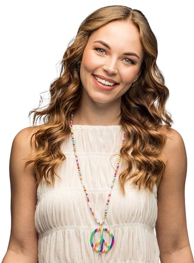Boland - Ketting Happiness - Volwassenen - Unisex - Hippie - 60's & 70's - Hippie & Flower Power