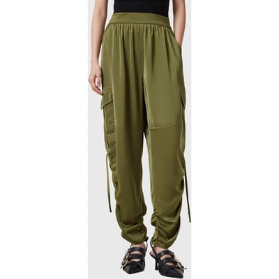 AllSaints Kaye Trouser Khaki Green Taglia: S | Pantaloni da completo Outlet | Donna | Marrone