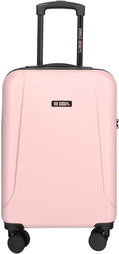 Enrico Benetti Handbagage koffer / Trolley / Reiskoffer - 55 x 35 x 20 cm - Edmonton - Roze