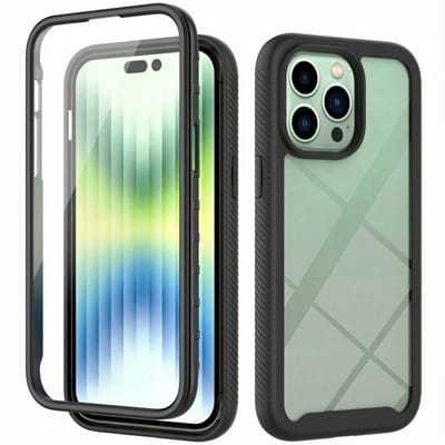 imoshion Hoesje - Geschikt voor Apple iPhone 14 Pro Max - 360° Full Protective Case - Zwart