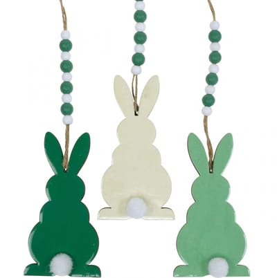 Paashazen om op te hangen, lentedecoratie, hanger, decoratieve konijnt