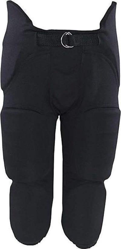 MM - NFL - American Football - Broek Met Geïntegreerde Pads - 7-Pads model - Met Ingenaaide Pads - Zwart -  Kinderen - Jeugd L