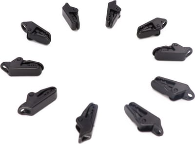 Tentclip - 10 stuks - Canvas Clips - Tarp Clips - plastic - zwart - 3*1*1 cm - Herbruikbare - voor Outdoor Activiteiten Kamperen